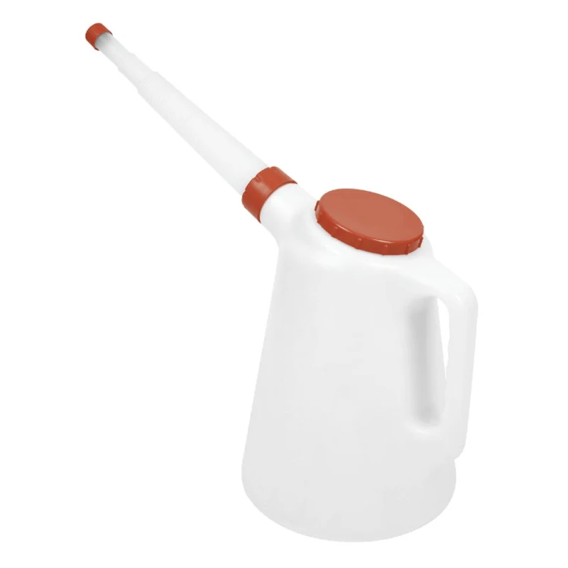 Sealey Oil Container, Red Lid & Flexible Spout 5L